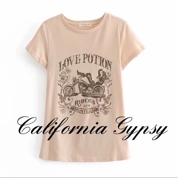 LAST ONE🎉Love Potion Motorcycle Tshirt - Picture 4 of 9